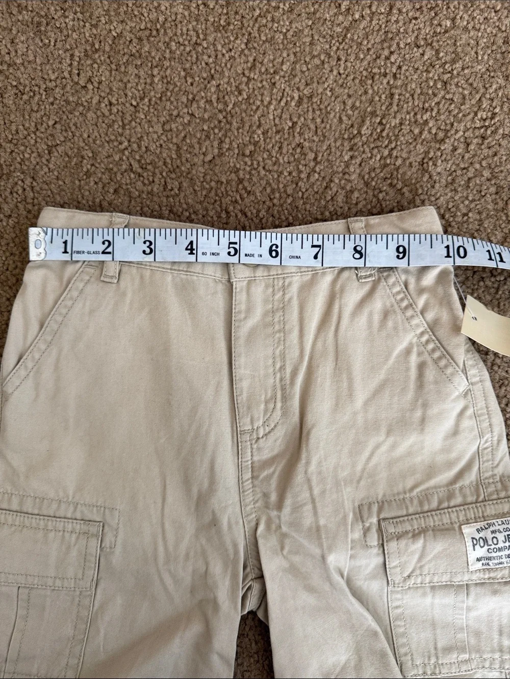 NWT 4T Ralph Lauren Polo Jeans Khaki Cargo Shorts
